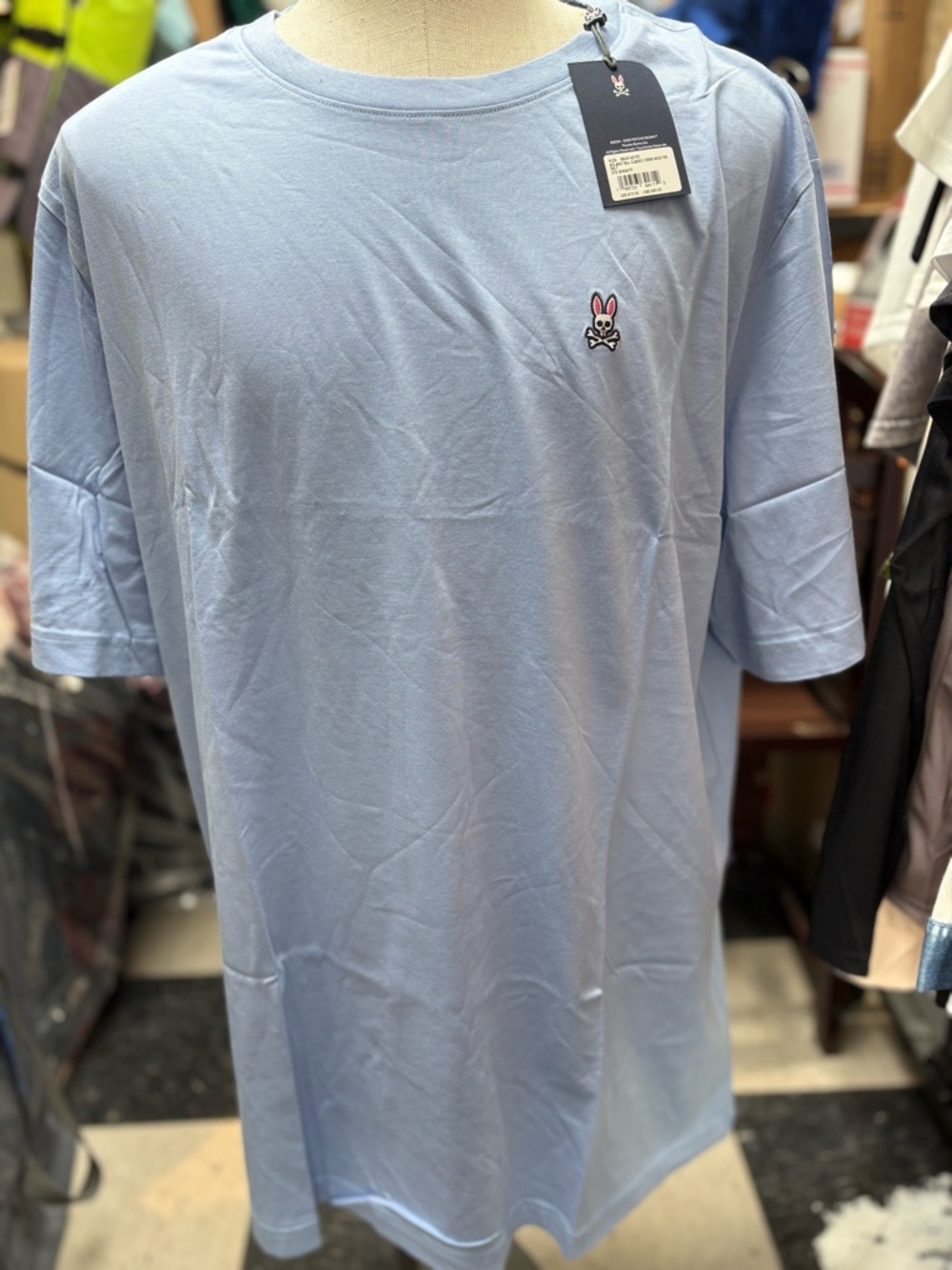 Psycho Bunny Light Blue Short Sleeve Crewneck Tee